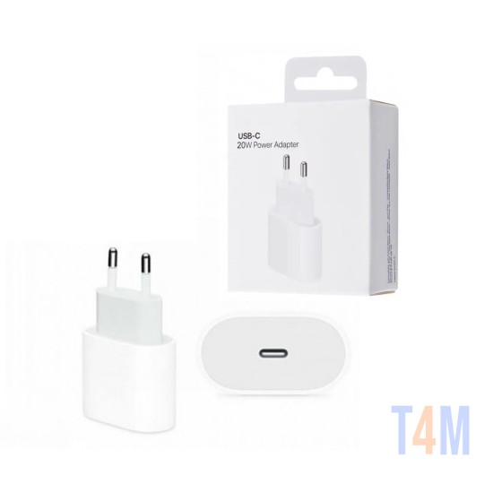 CHARGER ADAPTER A2347/MHJ83ZM TYPE-C 20W WHITE
